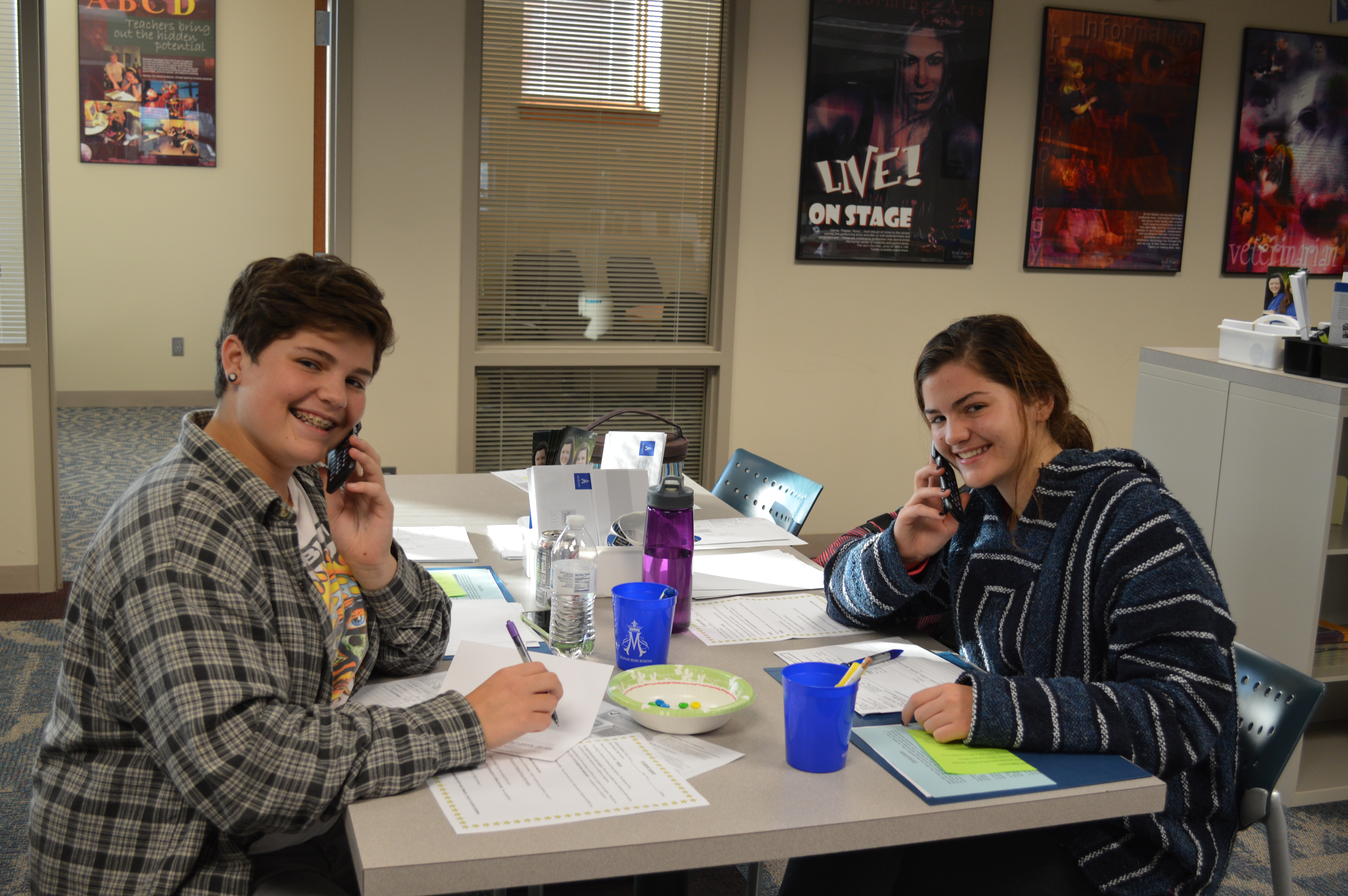 Students phone for funds