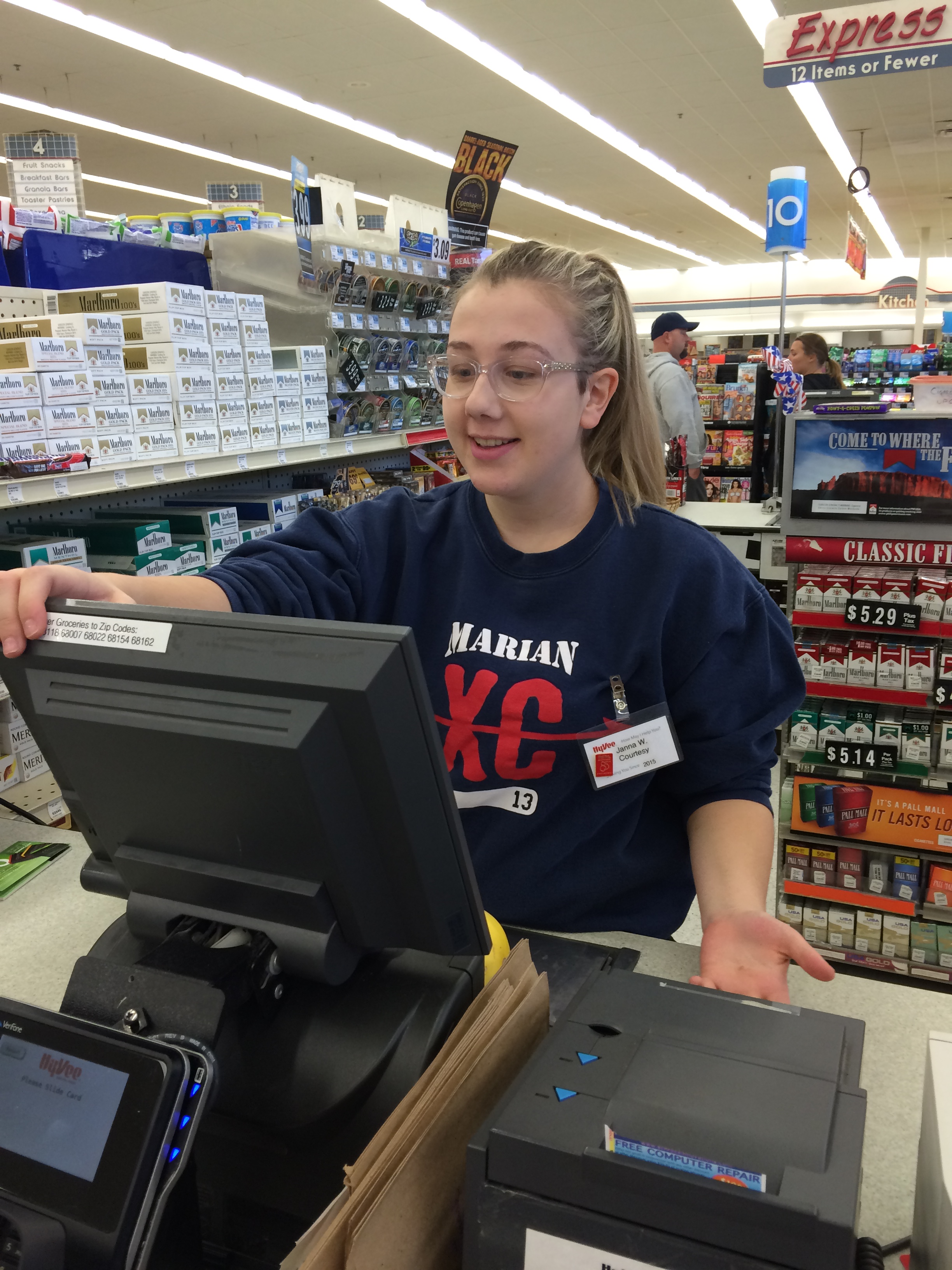 Marian girls check out job experience at local grocery stores