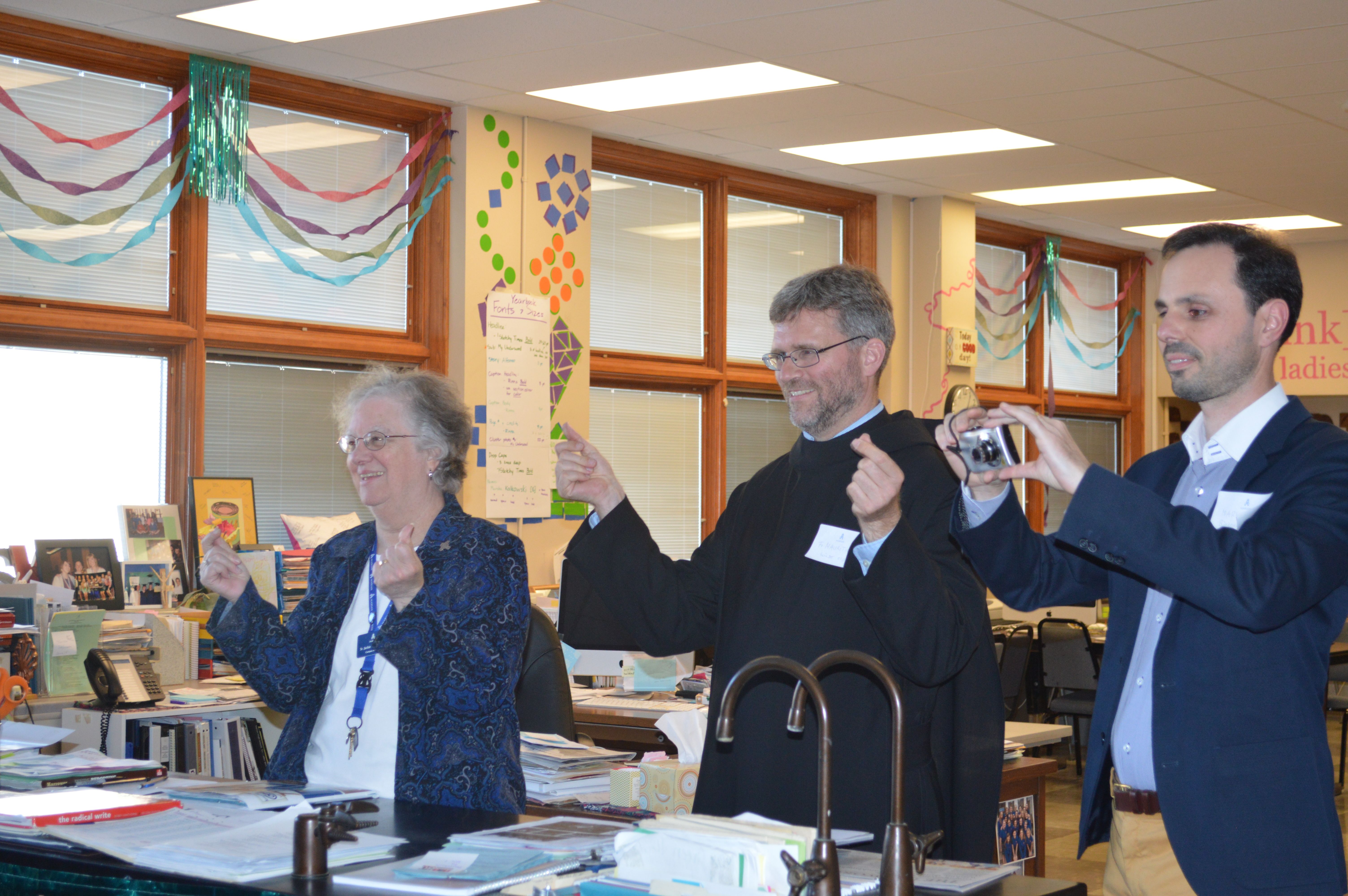 Class Visitors Learn the Marian-Beat