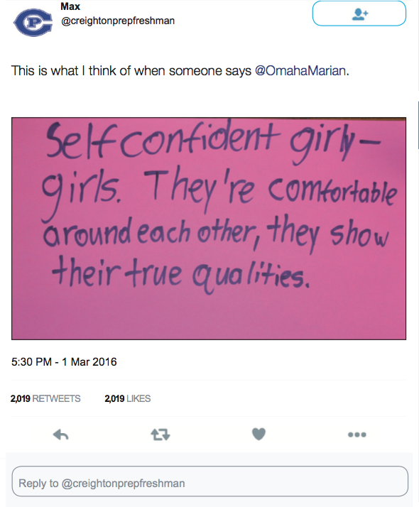 Omaha-area high schoolers give their opinions of Marian