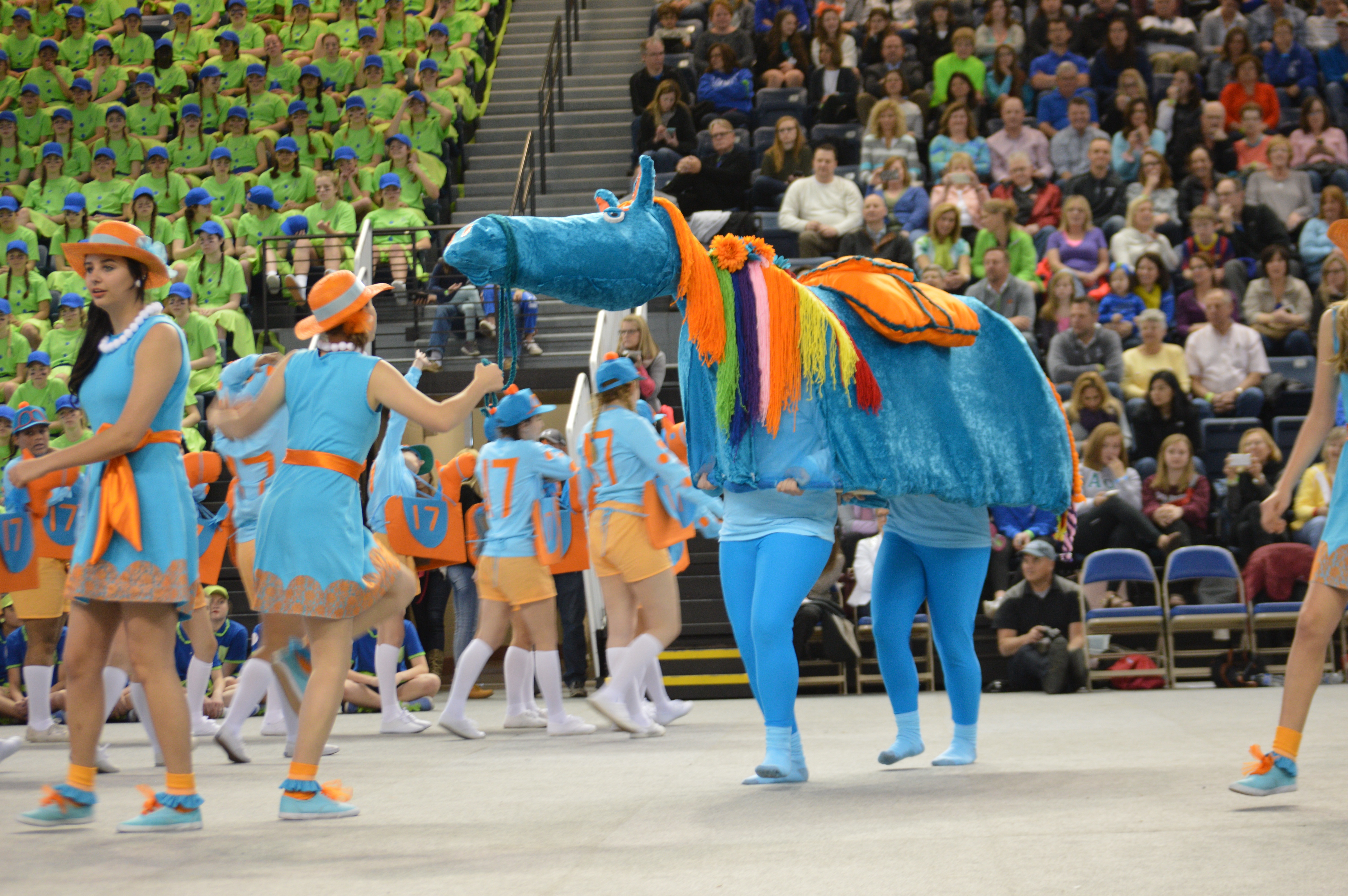Junior mascot says ‘neigh’ to challenge