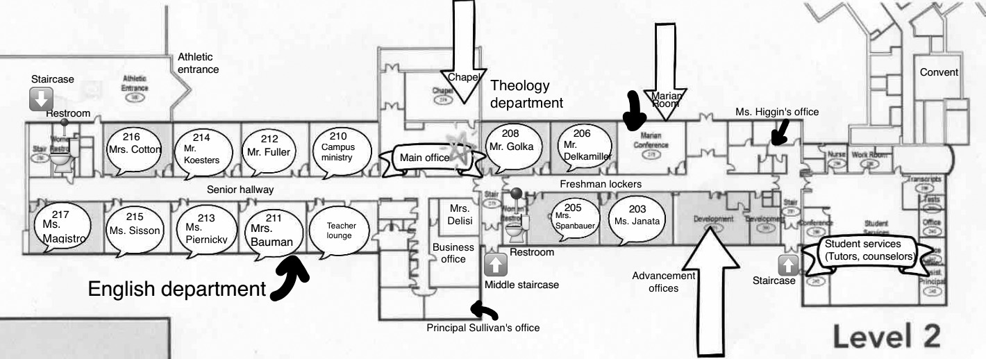 Maps of Current Classrooms