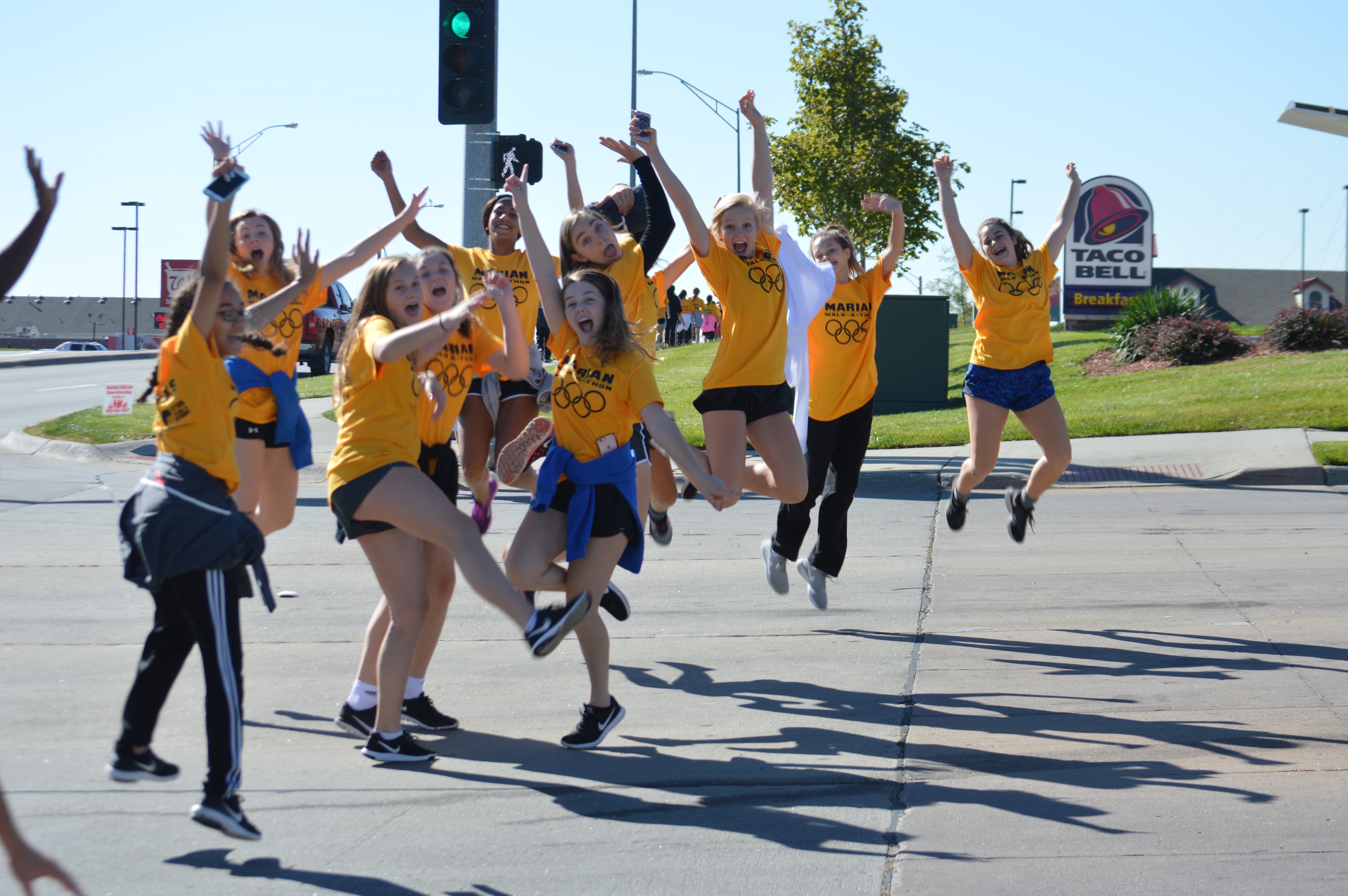 Freshmen Experience Their First Walk-A-Thon