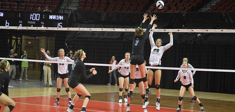 Crusaders fall short at state volleyball tournament