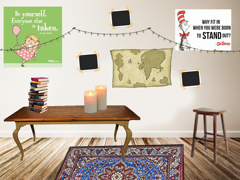 Personality stretches from wall to wall