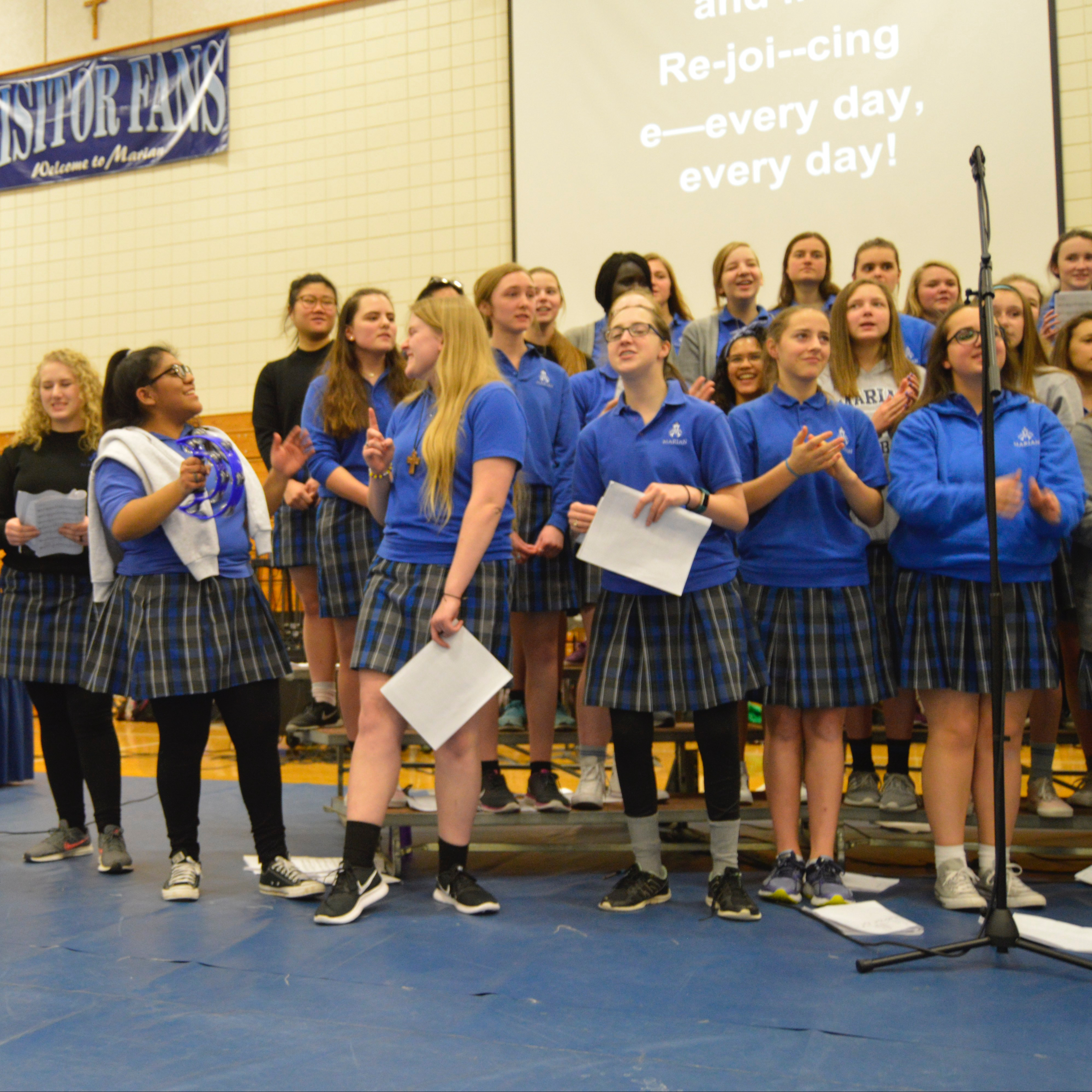 Marian, Prep choirs spring into song for Easter Mass