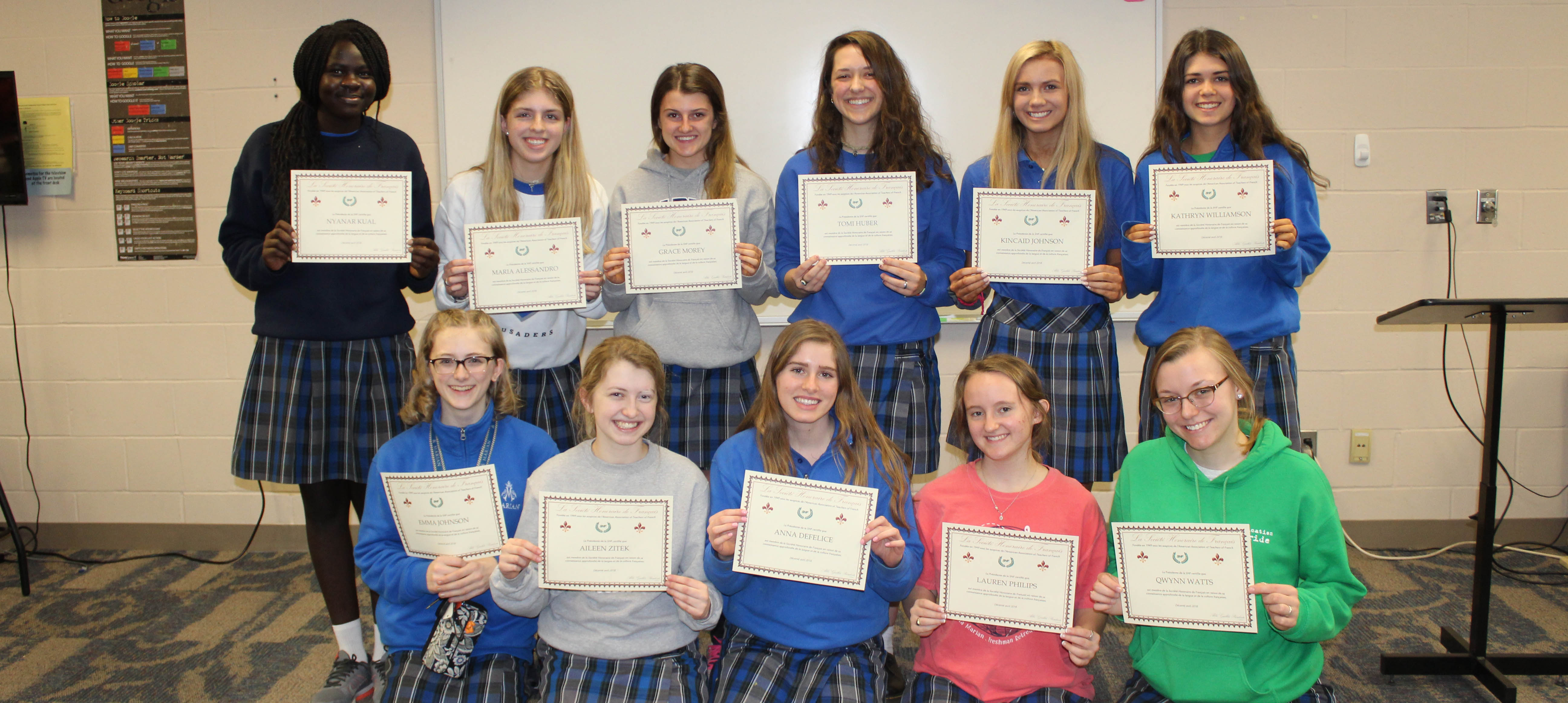 Language honor societies change  induction celebration