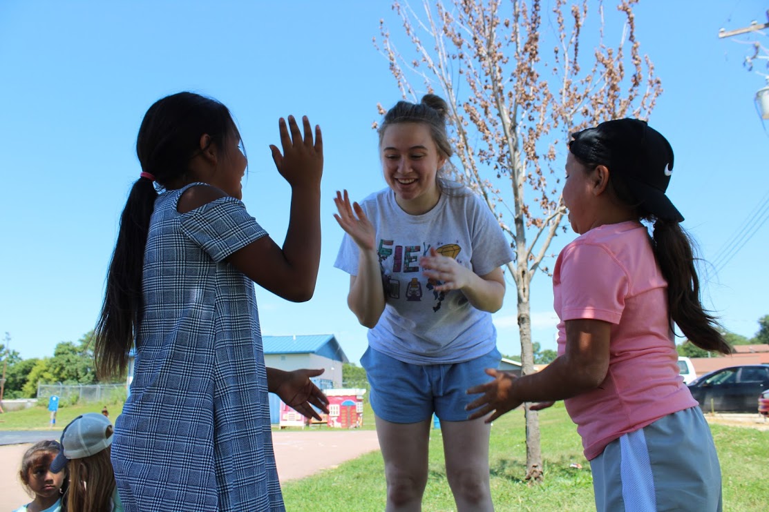 Marian girls are Pow-WOWED by the annual Winnebago service trip