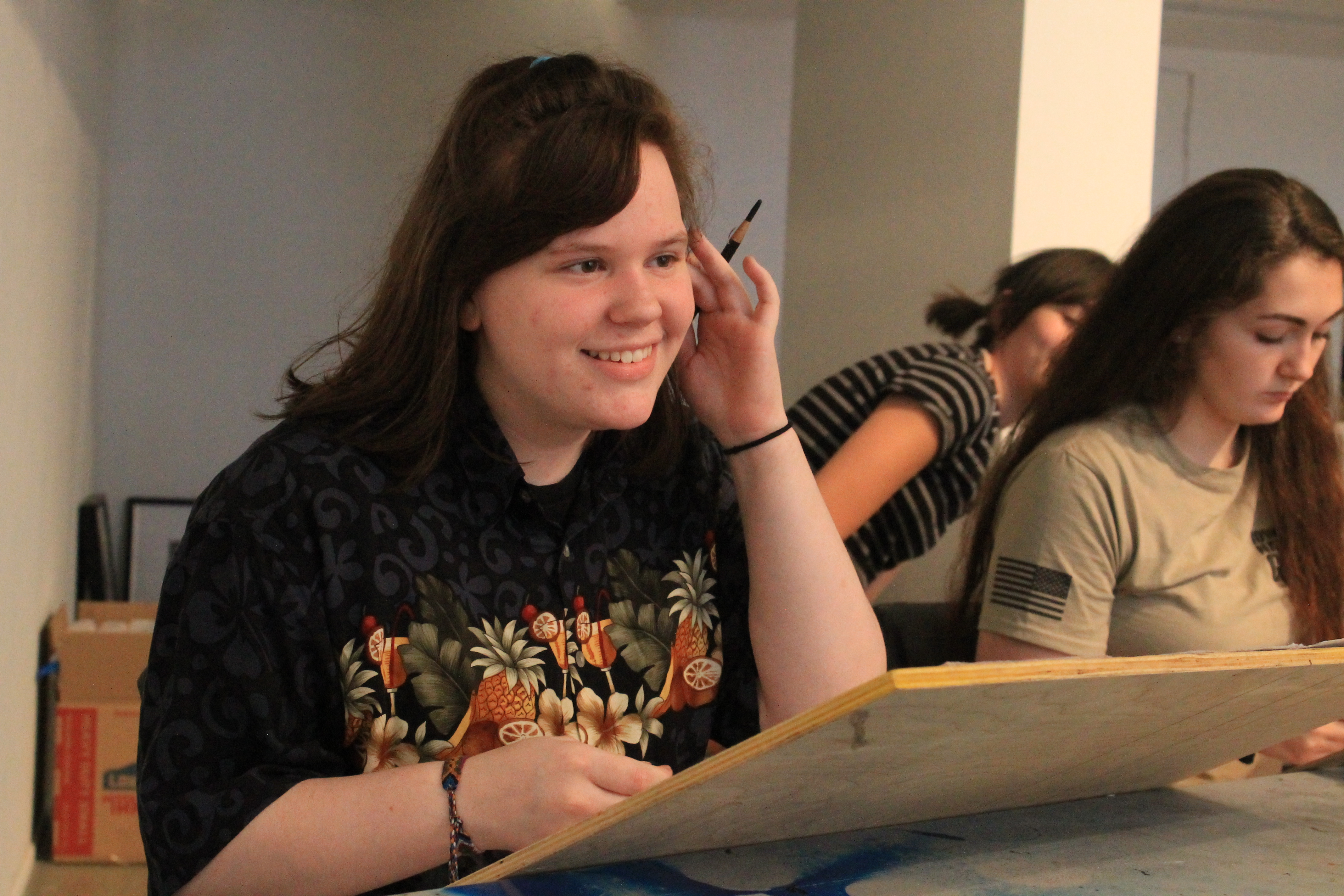Marian student wows with detailed pencil portraits