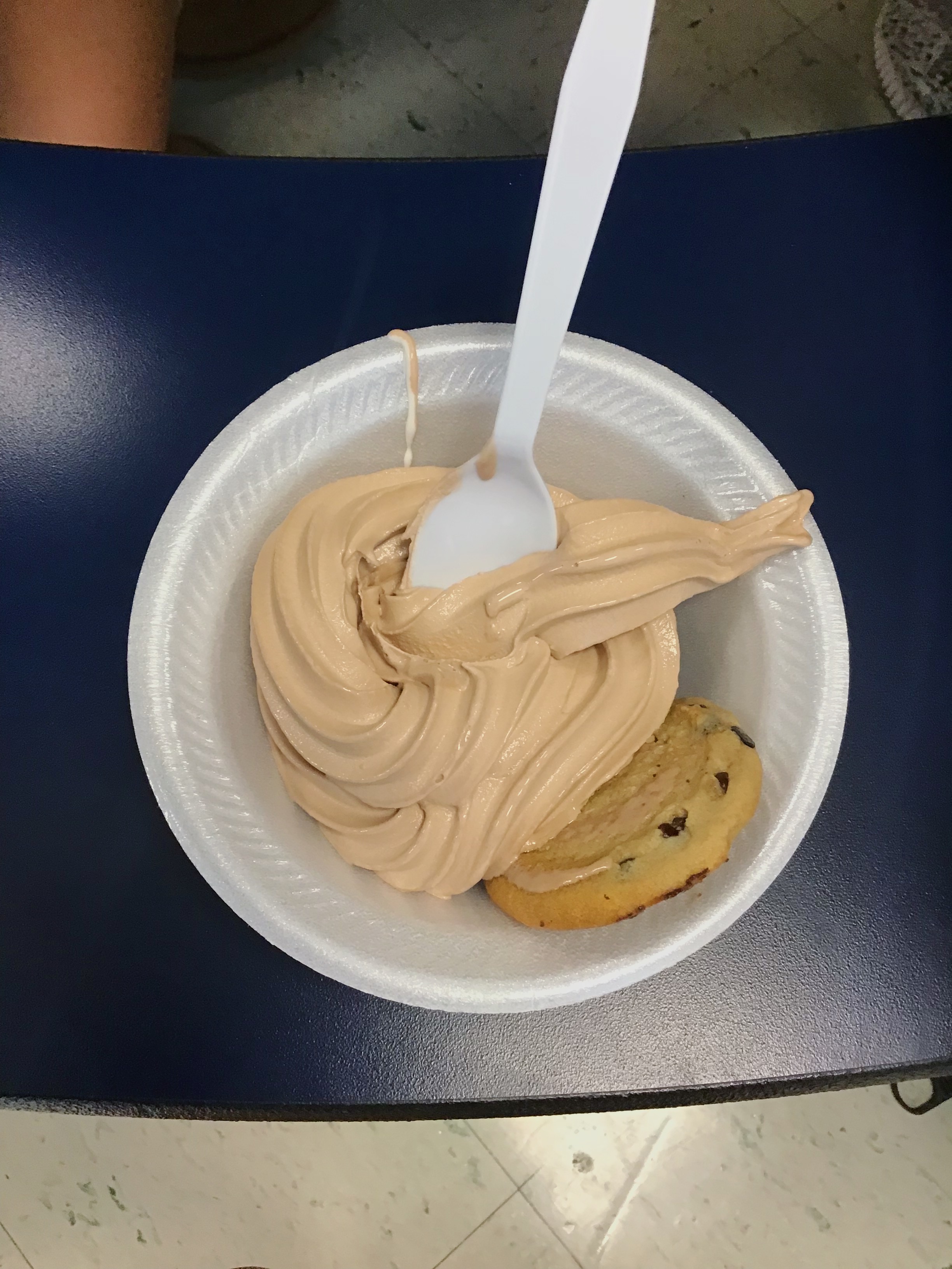Taking a bite of Heaven in the school cafeteria