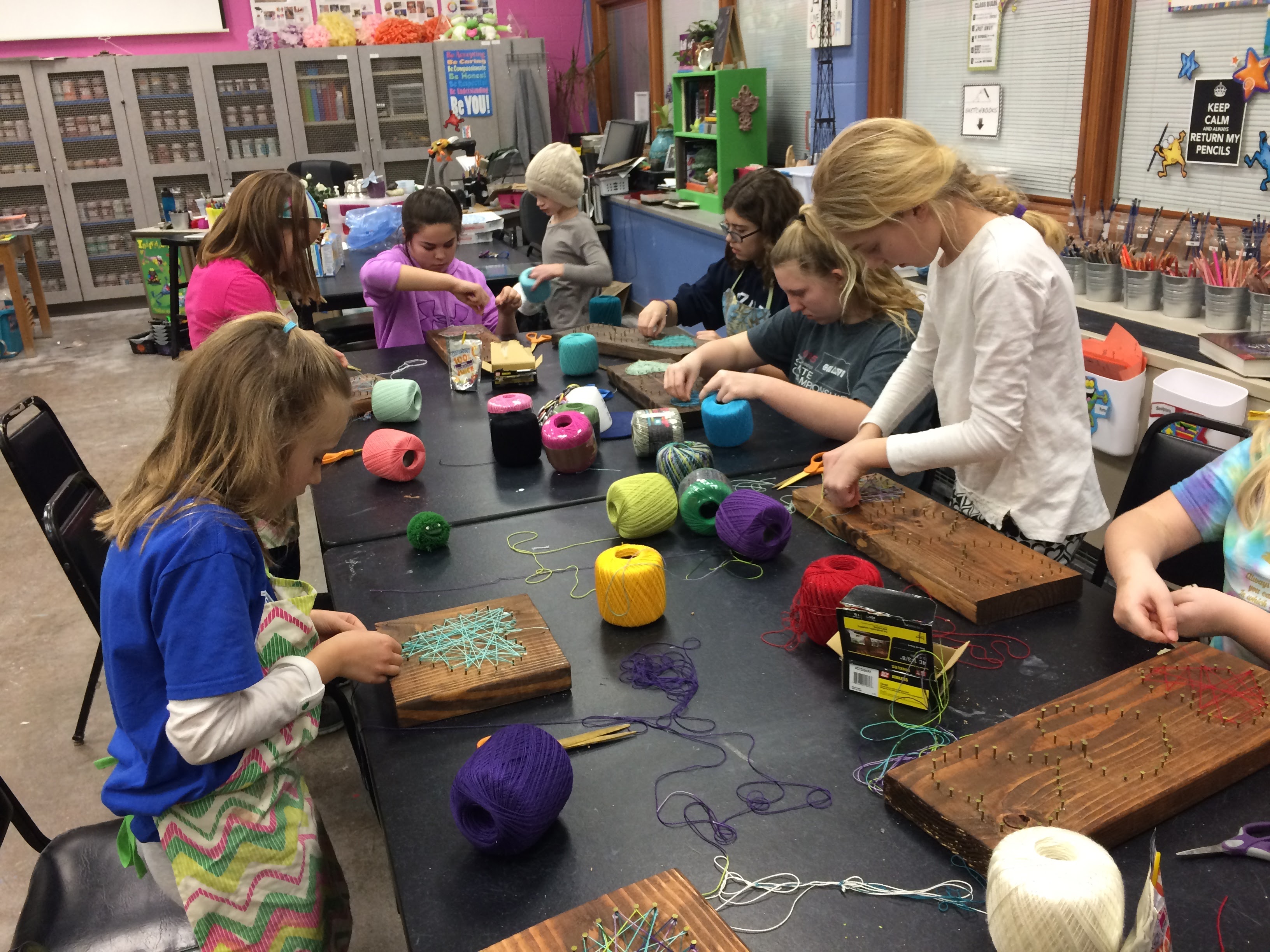 Marian art teacher inspires future Marian girls