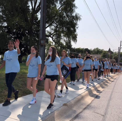 Marian Girls Build School Spirit Despite Physical Separation