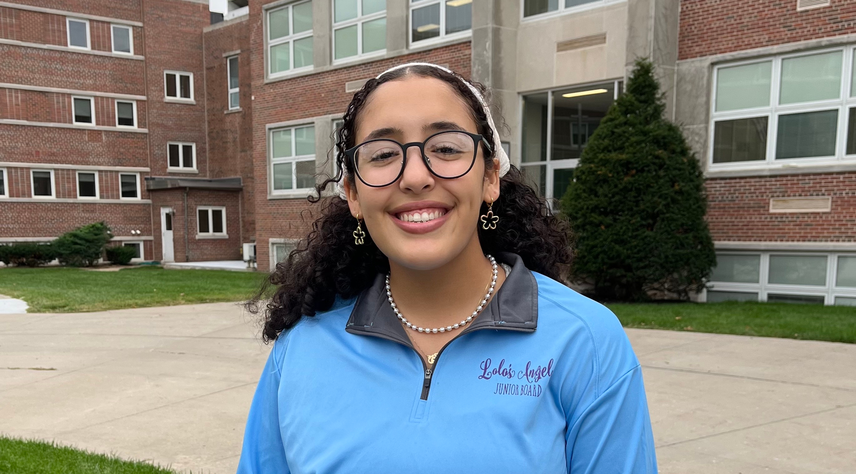New Lolo’s Angels president, senior Aya Khayati leads awareness rally