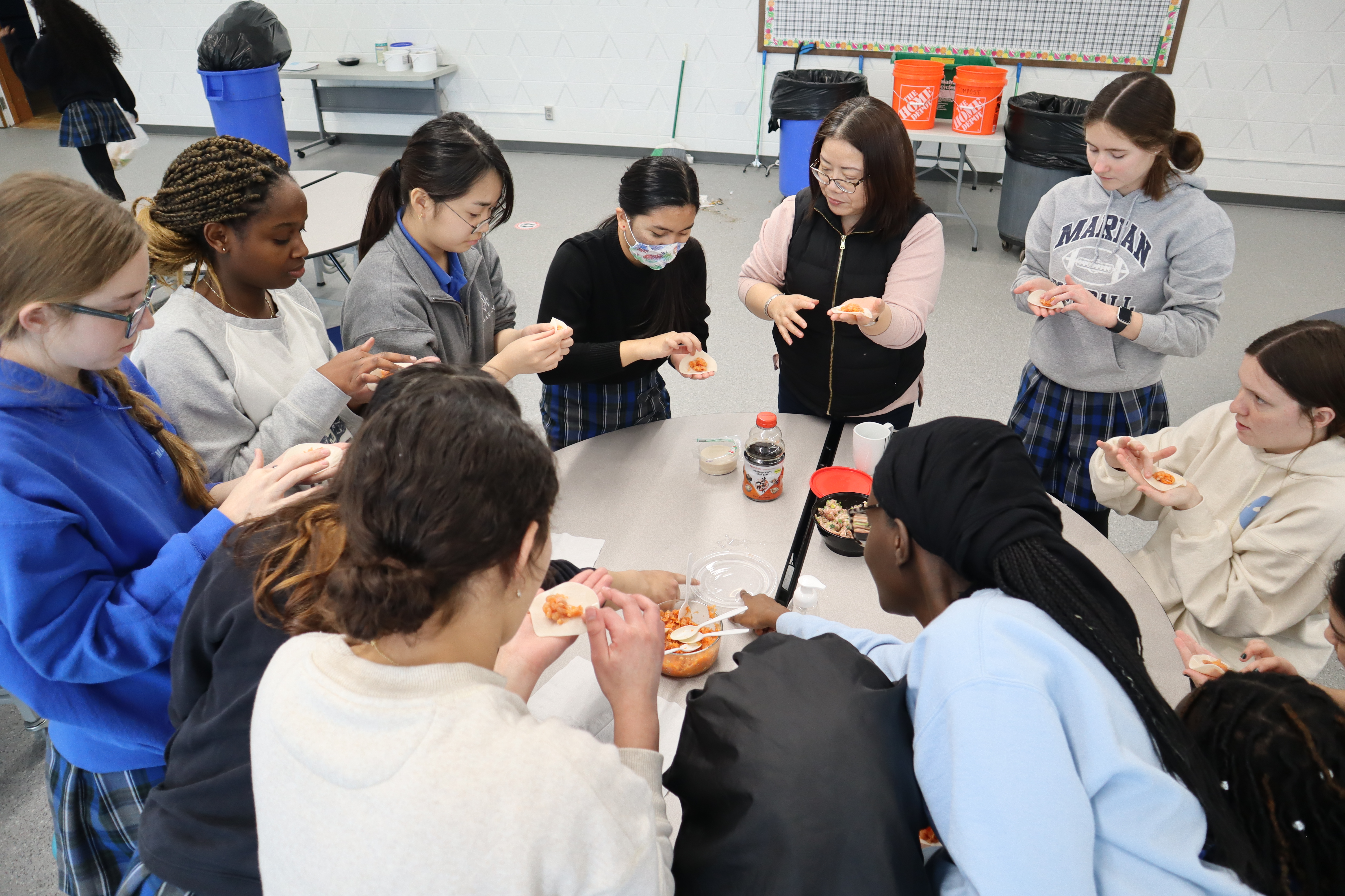 Making Dumplings for Chinese New Year