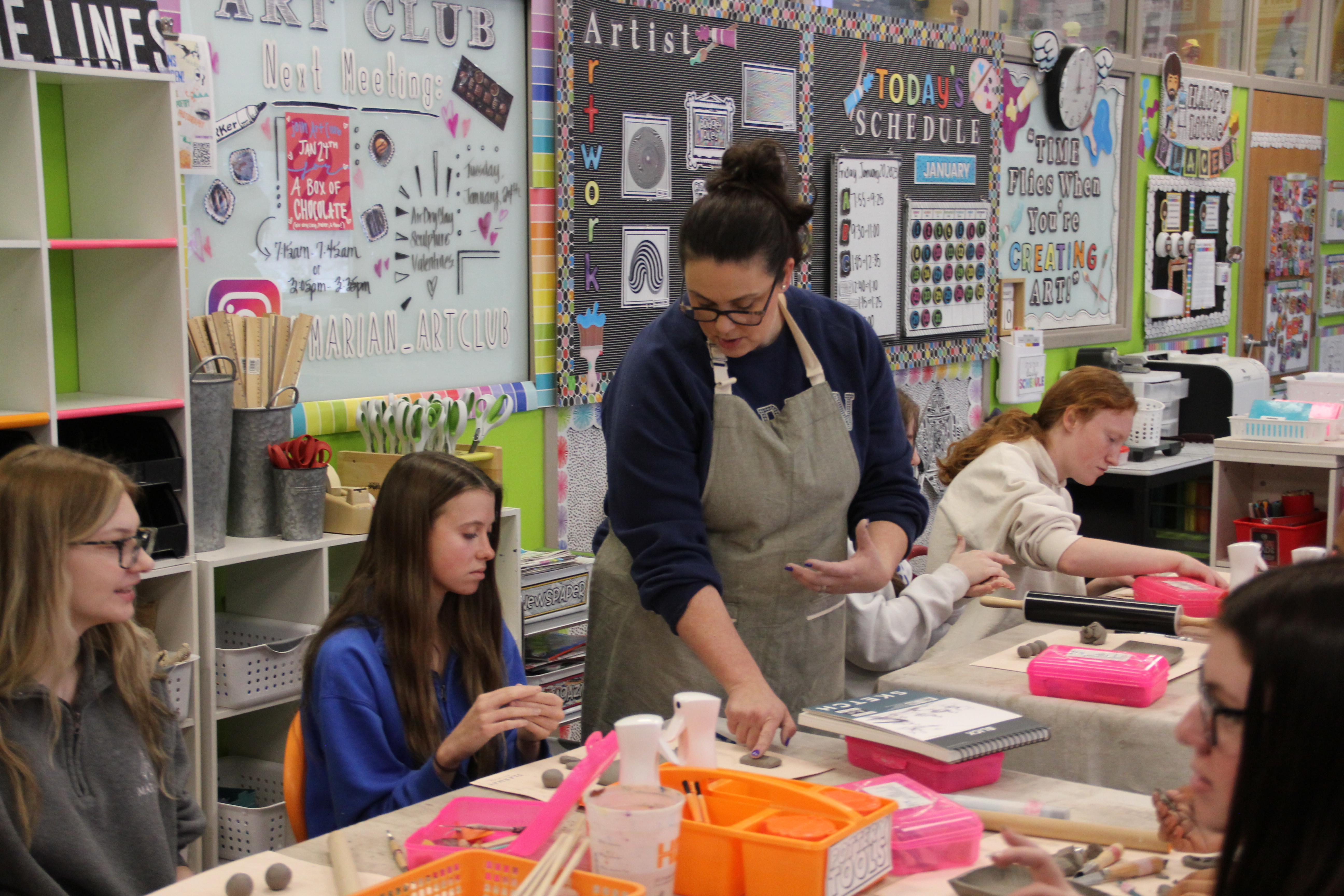 Journalism I – Pottery Class with Mrs. Bauer
