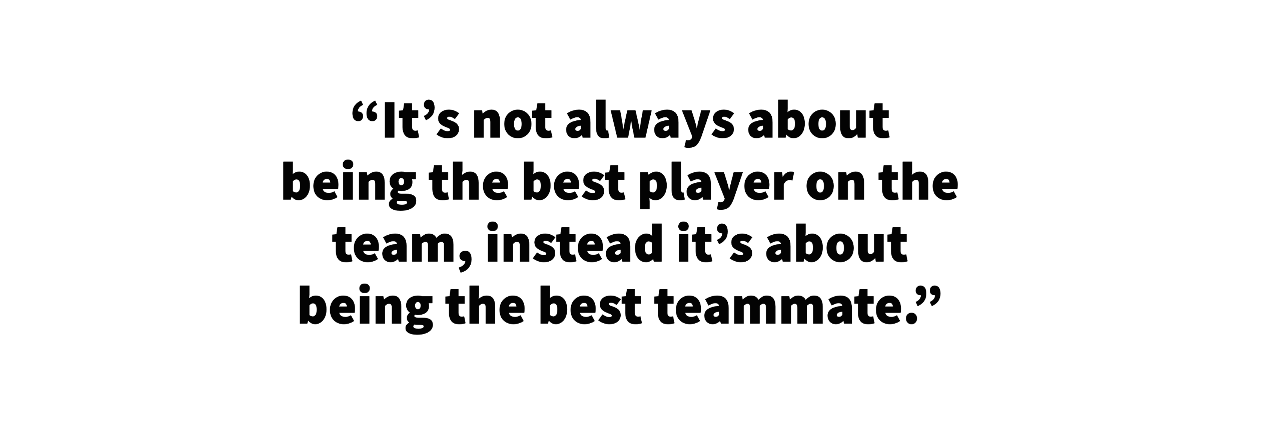 Bench warming provides essential life, teamwork skills