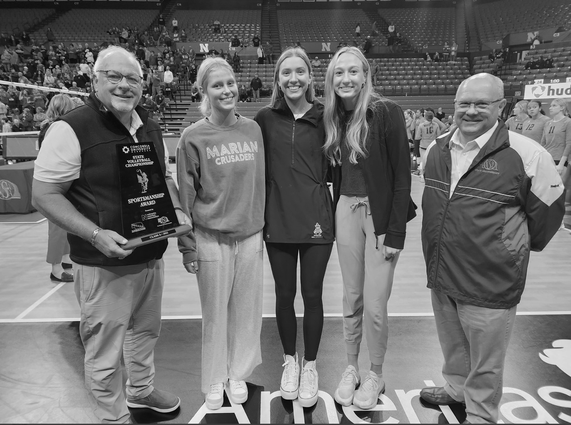 Student section secures sportsmanship award, brings home trophy