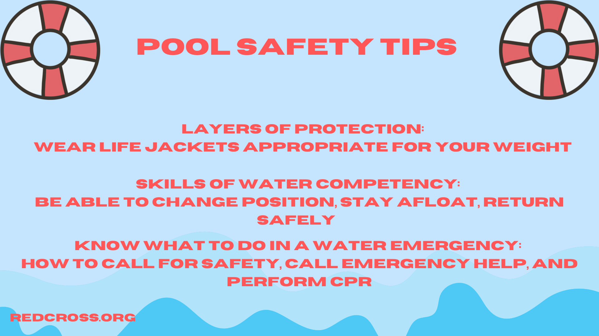 Make a splash, safely  