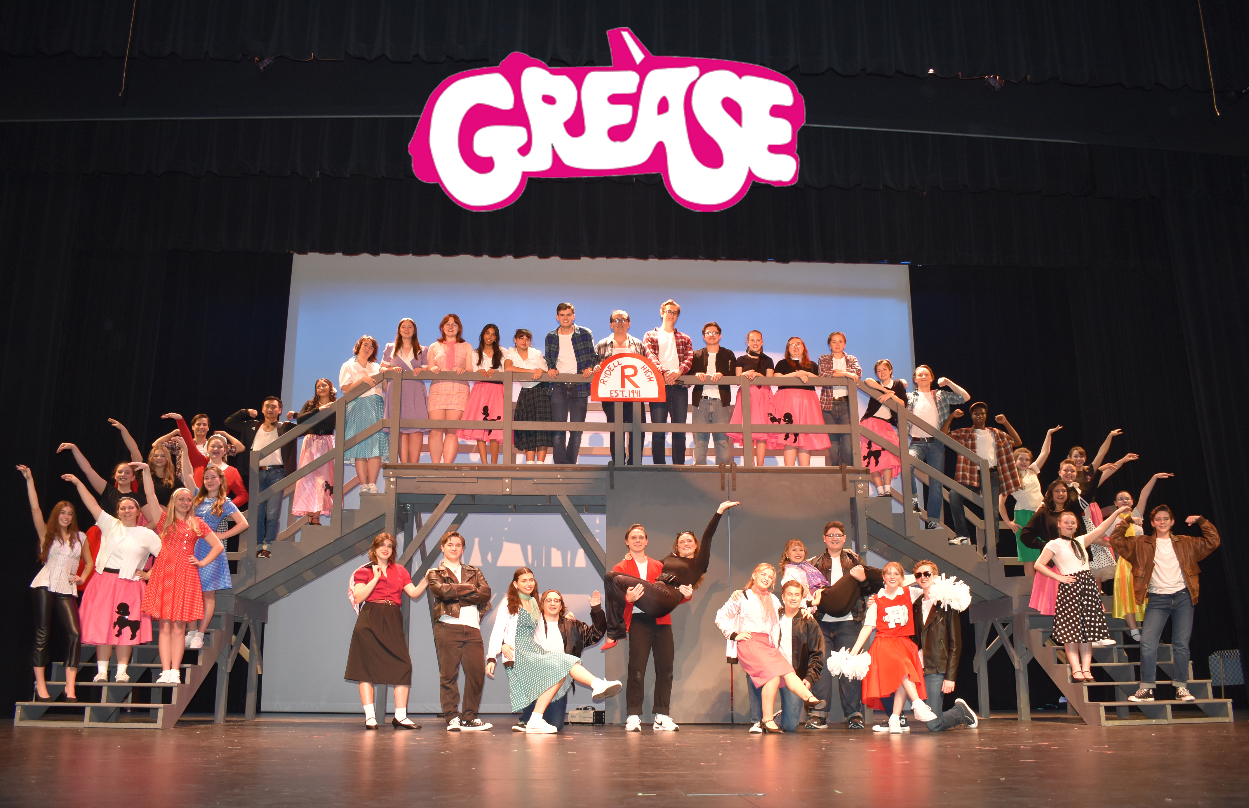 Fall Musical Grease, School Version, Delights Audiences