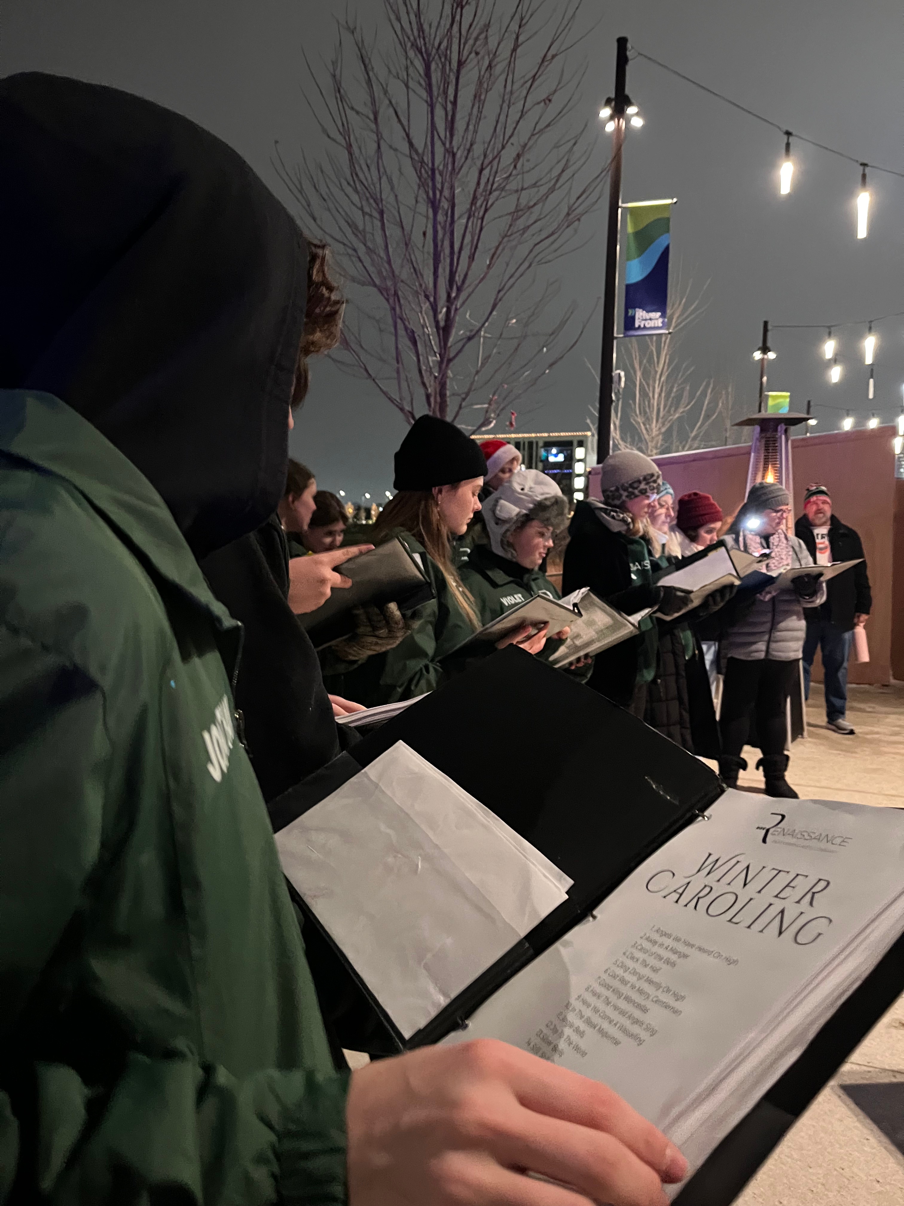 Carrying on the caroling Christmas spirit